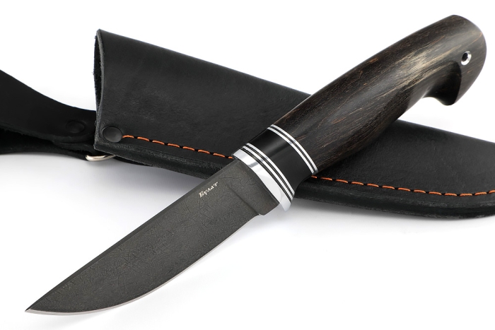 Нож Барсук (булат, карельская берёза)