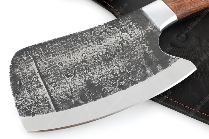 Топорик охотничий (сталь х12МФ со следами ковки, рукоять бубинга-дюраль) цельнометаллический 