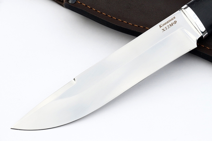Нож Таран (х12МФ, чёрный граб)