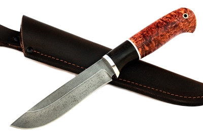 Нож Сокол (ХВ5-Алмазка, карельская берёза)