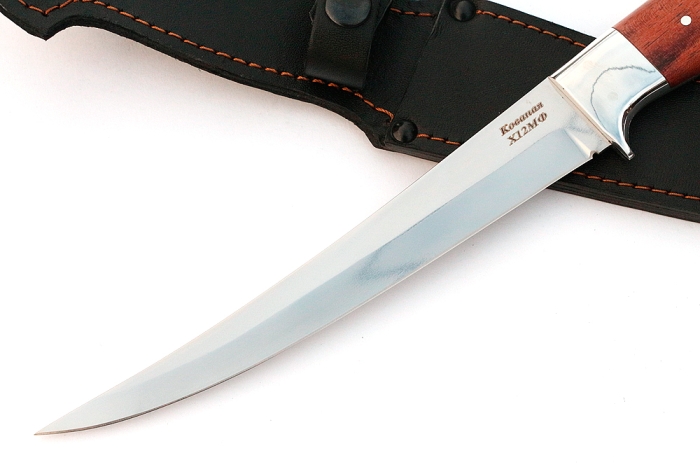 Нож Шеф-повар №6 (х12МФ, цельнометаллический; рукоять - бубинга)