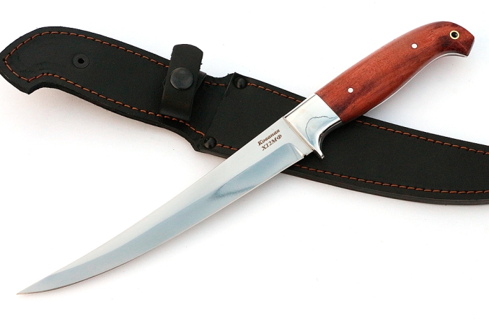 Нож Шеф-повар №6 (х12МФ, цельнометаллический; рукоять - бубинга)