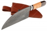 Сербский нож (дамасская сталь, береста) - Сербский нож (дамасская сталь, береста)