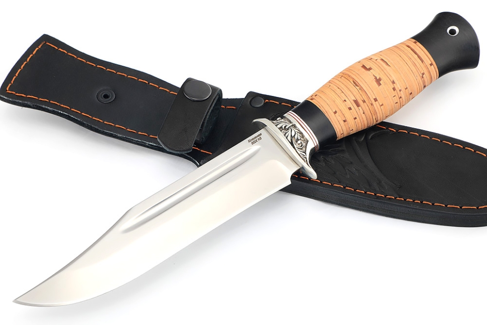 Нож Атака (95Х18, мельхиор береста)