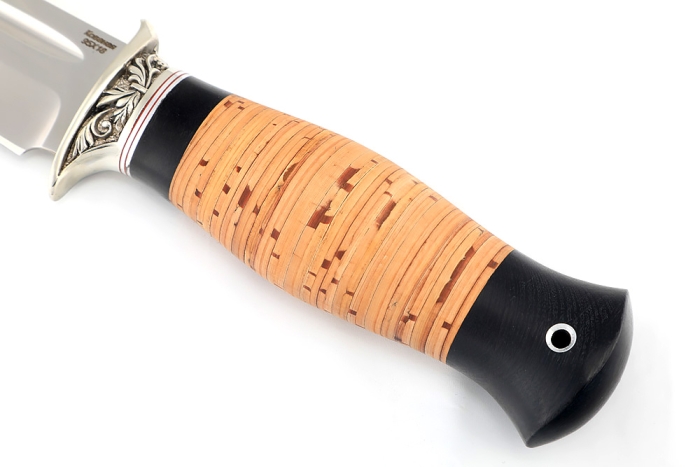 Нож Атака (95Х18, мельхиор береста)