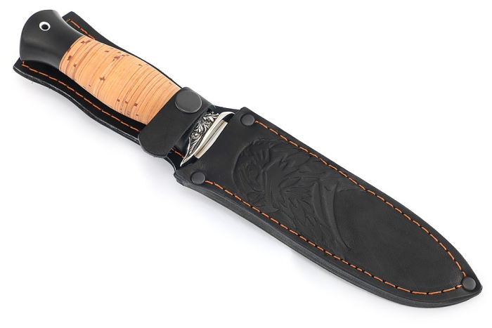 Нож Атака (95Х18, мельхиор береста)