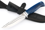 Нож Судак малый (х12МФ-долы, карельская берёза синяя) - Нож Судак малый (х12МФ-долы, карельская берёза синяя)