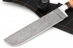 Нож Узбек (К340, рукоять береста) - Клинок ножа Пчак из стали К340