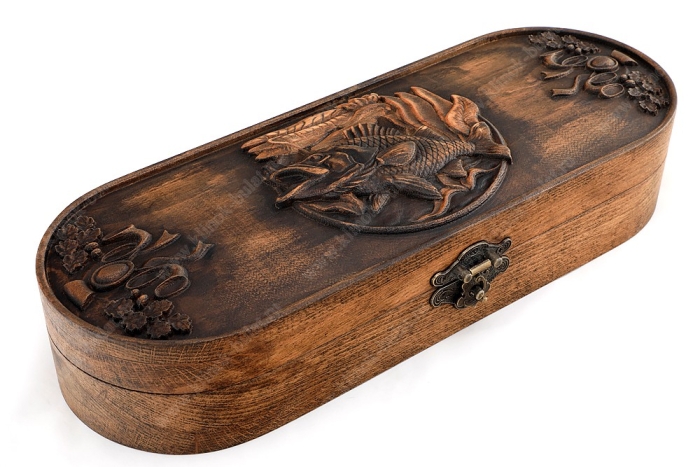 Футляр для ножа №8 (дерево - бук) карп