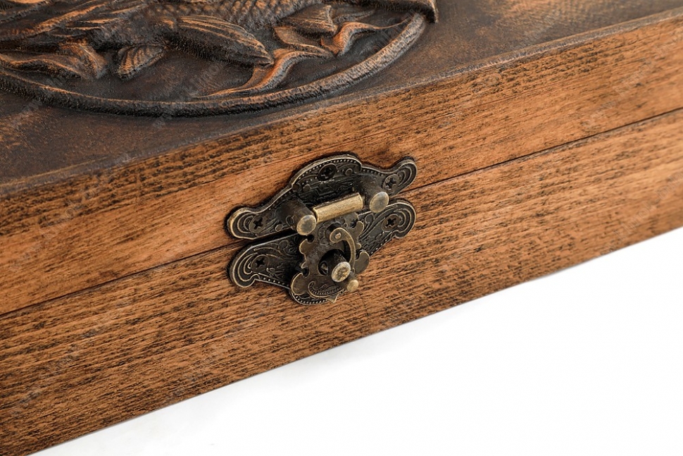 Футляр для ножа №8 (дерево - бук) карп