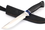 Нож Флагман (х12МФ, вставка акрил синий, чёрный граб) - Нож Флагман (х12МФ, вставка акрил синий, чёрный граб)