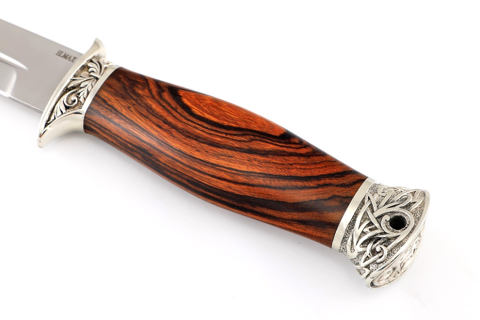 Нож Перо (Elmax, мельхиор, железное дерево)