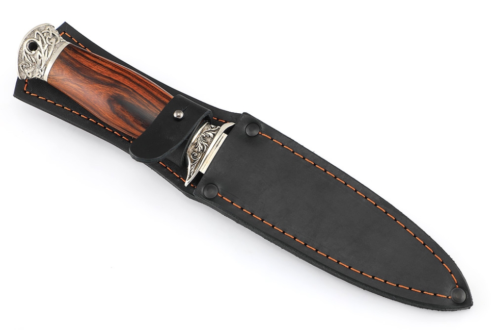 Нож Перо (Elmax, мельхиор, железное дерево)