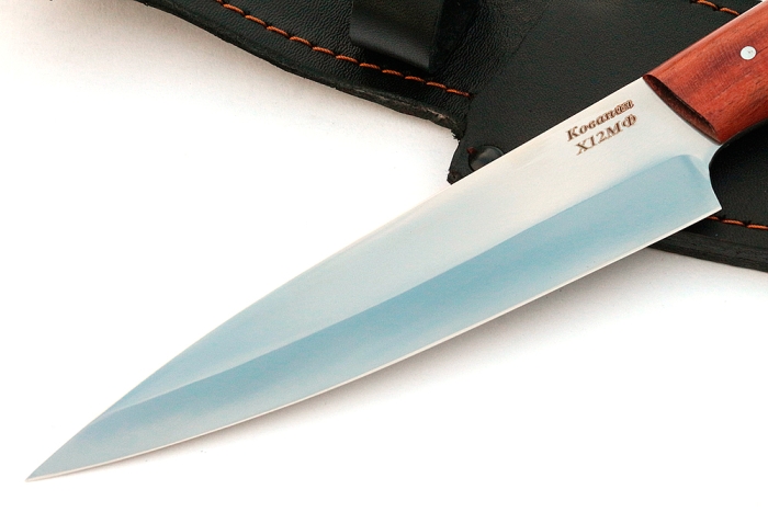 Нож Шеф-повар №8 (х12МФ, цельнометаллический; рукоять - бубинга)