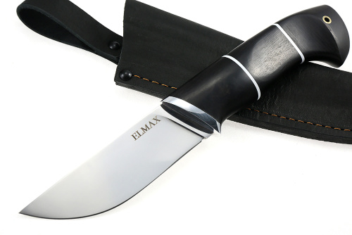 Нож Барсук (порошковая сталь Elmax, чёрный граб)