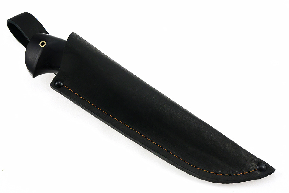 Нож Барсук (порошковая сталь Elmax, чёрный граб)