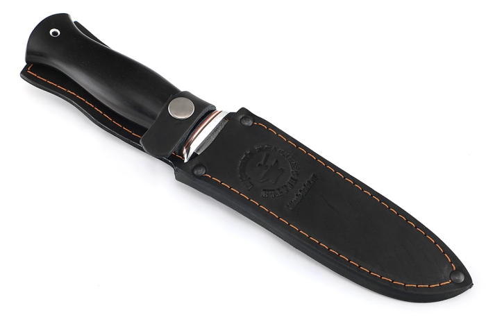 Нож Атака (дамаск, чёрный граб)