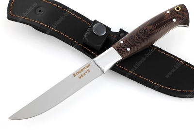 Нож Шеф-повар №5 (95х18, цельнометаллический; рукоять - венге)