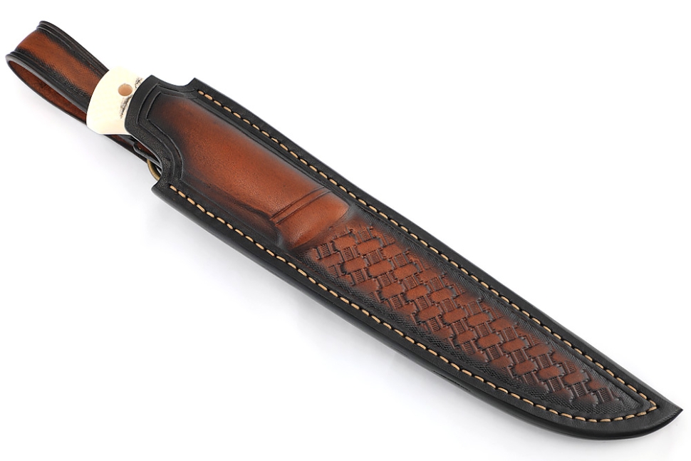 Нож Зубатка (К340-долы, низельбер, элфорин-скримшоу сафари) формованные ножны