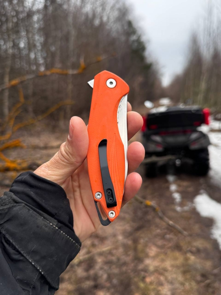 Нож складной Феникс М398 G10 оранжевая