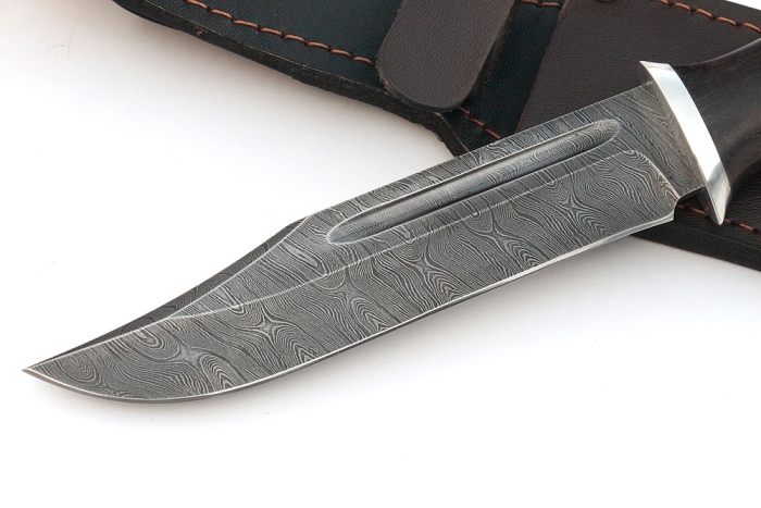 Нож Атака (дамаск, карельская берёза)