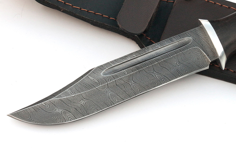 Нож Атака (дамаск, карельская берёза)