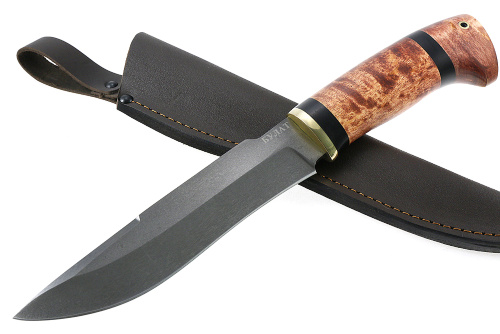 Нож Викинг (булат, карельская берёза)