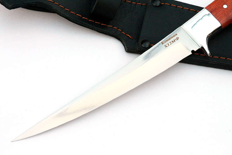 Нож Шеф-повар №9 (х12МФ, цельнометаллический; рукоять - бубинга)