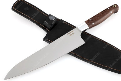 Нож Шеф большой (95х18, рукоять дюраль - венге) цельнометаллический