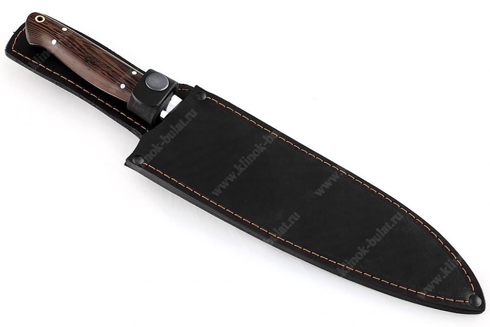 Нож Шеф большой (95х18, рукоять дюраль - венге) цельнометаллический