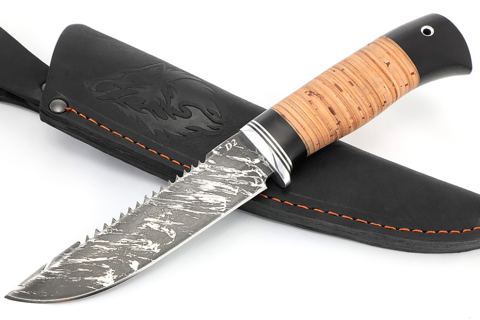 Нож Судак малый (D2, береста)