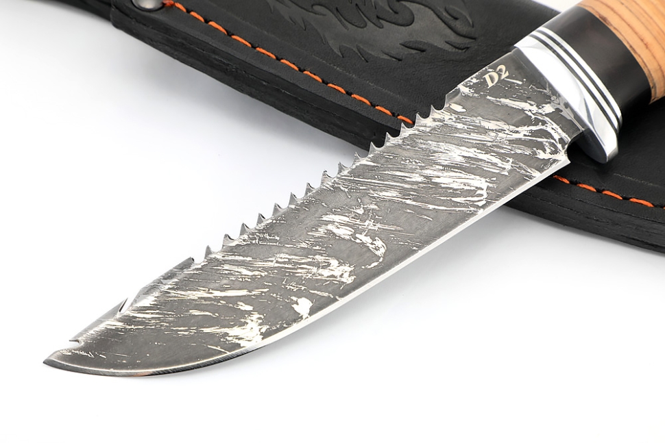 Нож Судак малый (D2, береста)