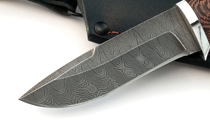 Нож Финт (дамаск, береста)