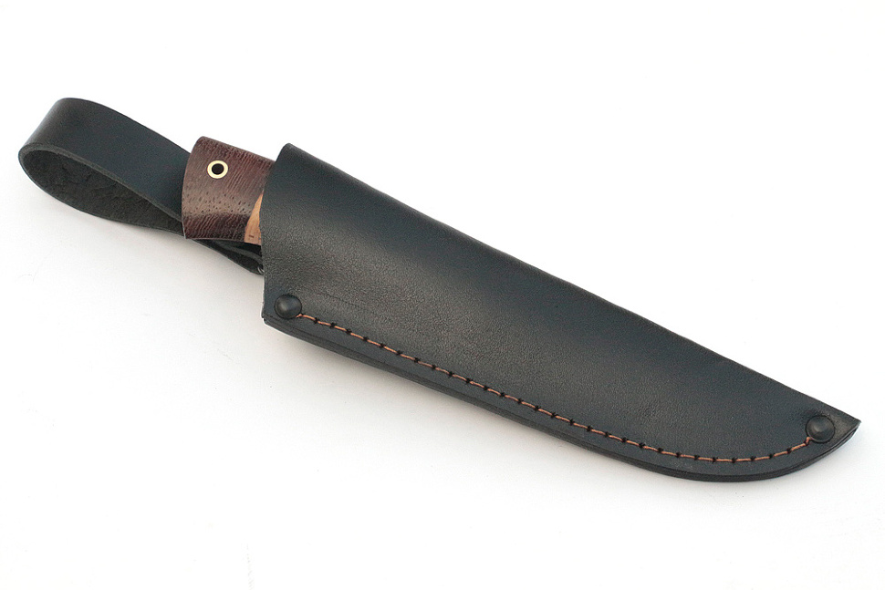 Нож Финт (дамаск, береста)