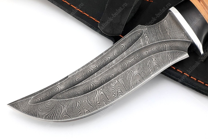 Нож Легион (дамаск-долы, береста)