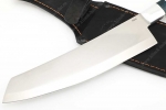 Нож Шеф-повар №1 (Elmax, цельнометаллический; рукоять - синяя карельская берёза) - Нож Шеф-повар №1 (Elmax, цельнометаллический; рукоять - синяя карельская берёза)