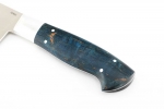 Нож Шеф-повар №1 (Elmax, цельнометаллический; рукоять - синяя карельская берёза) - Нож Шеф-повар №1 (Elmax, цельнометаллический; рукоять - синяя карельская берёза)