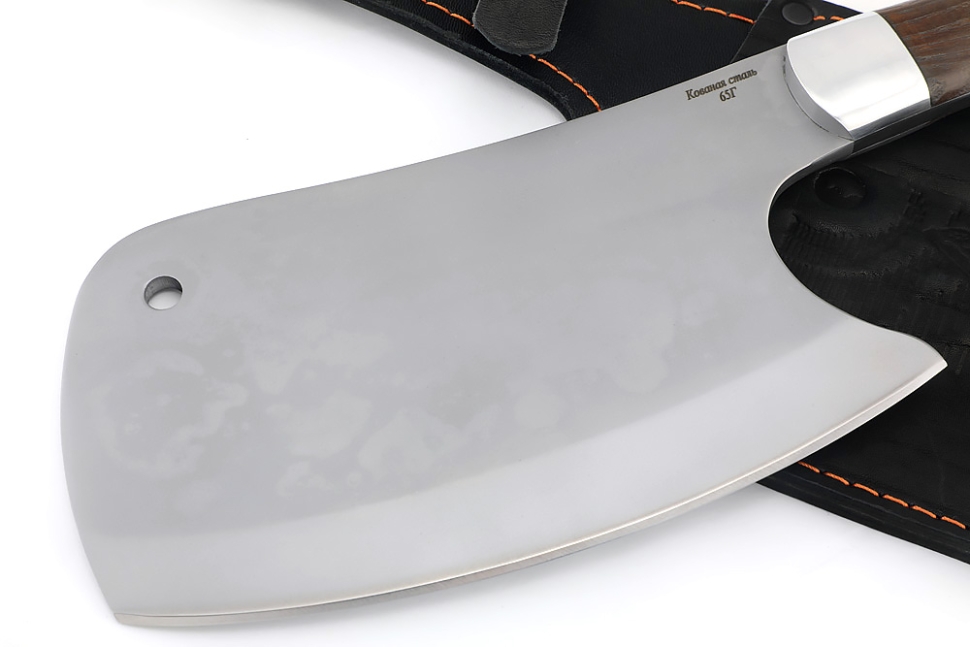 Топорик охотничий (сталь 65Г со следами ковки, рукоять ясень термоциклированный, дюраль) цельнометаллический