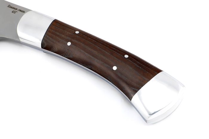 Топорик охотничий (сталь 65Г со следами ковки, рукоять ясень термоциклированный, дюраль) цельнометаллический