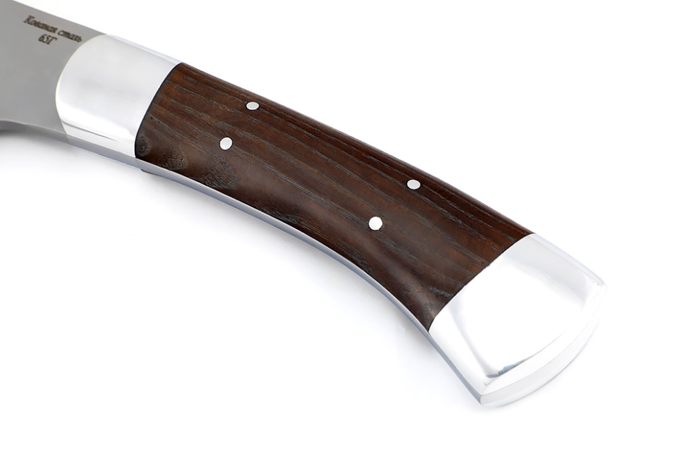 Топорик охотничий (сталь 65Г со следами ковки, рукоять ясень термоциклированный, дюраль) цельнометаллический