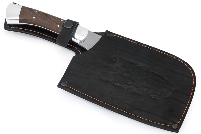 Топорик охотничий (сталь 65Г со следами ковки, рукоять ясень термоциклированный, дюраль) цельнометаллический