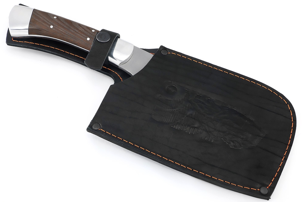 Топорик охотничий (сталь 65Г со следами ковки, рукоять ясень термоциклированный, дюраль) цельнометаллический