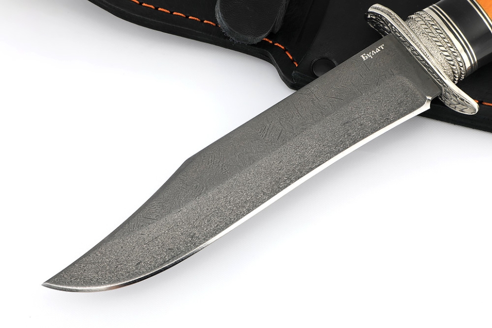 Нож Гладиатор (булат, карельская берёза стабилизированная)