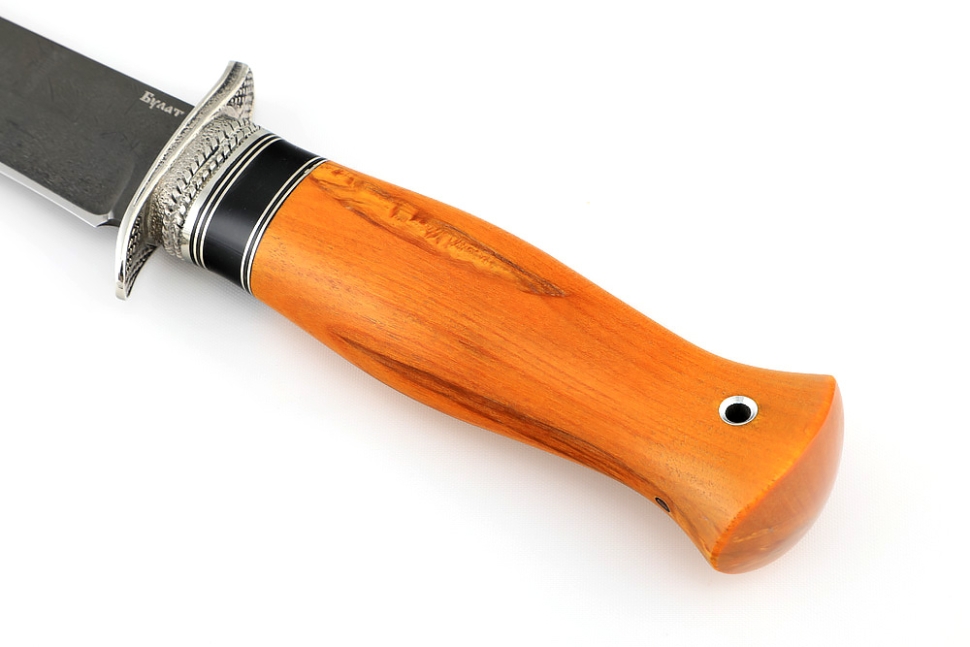 Нож Гладиатор (булат, карельская берёза стабилизированная)