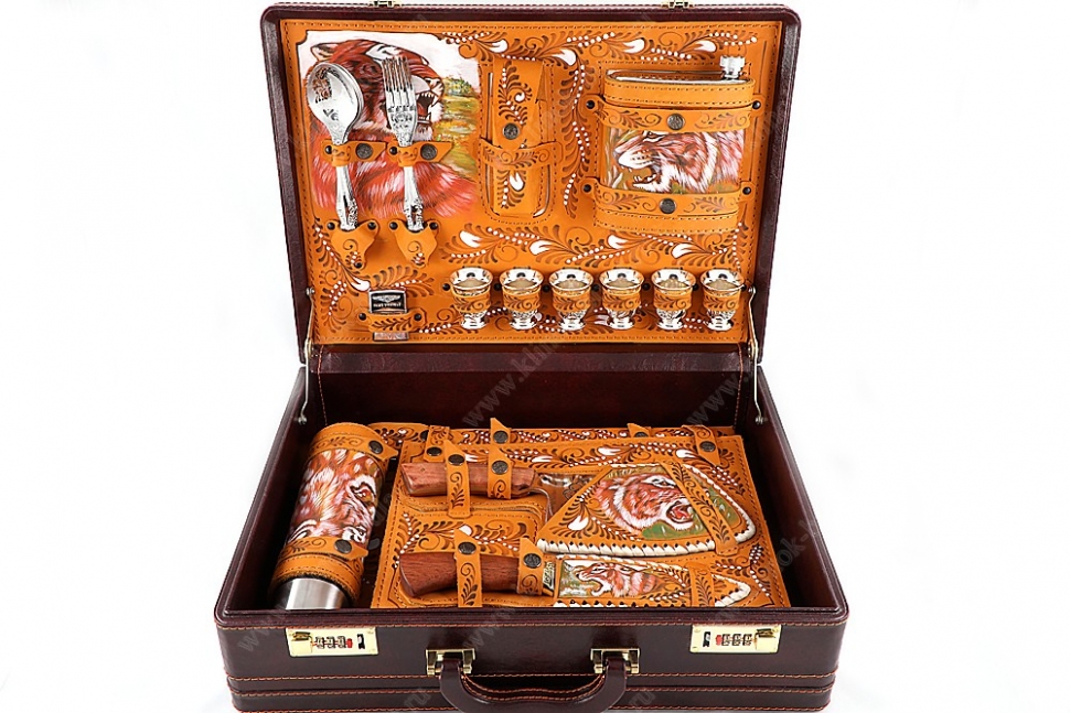 Подарочный набор в дипломате Юбилейный-1 (цветная роспись)