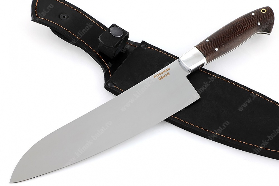 Нож Шеф-повар №11 (95х18, цельнометаллический; рукоять дюраль-венге)