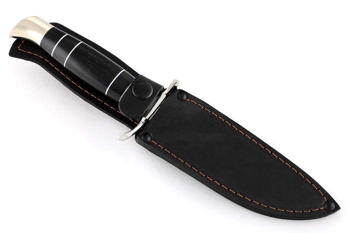 Финка НКВД (сталь х12МФ, рукоять наборная чёрный граб - литьё)