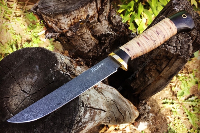 Нож Зубатка (булат, береста)