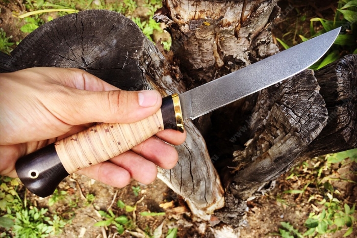 Нож Зубатка (булат, береста)