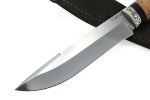 Нож Таран (порошковая сталь Elmax, береста - чёрный граб - мельхиор) - Нож Таран (порошковая сталь Elmax, береста - чёрный граб - мельхиор)